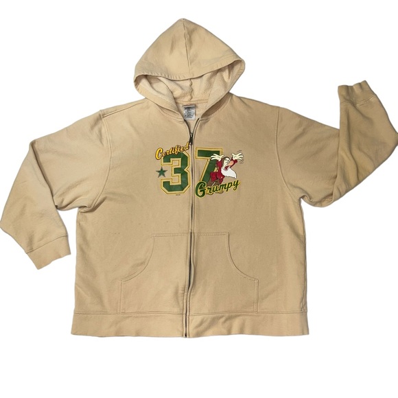Disney Store Hoodie Fleece Certified 37 Grumpy Jacket - Picture 1 of 11